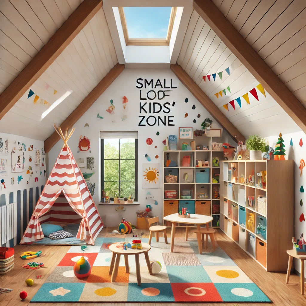 image of the small loft conversion playful kids' zone