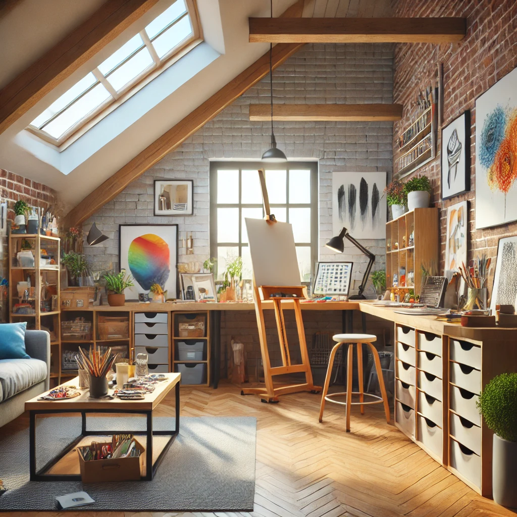 small loft conversion creative art studio