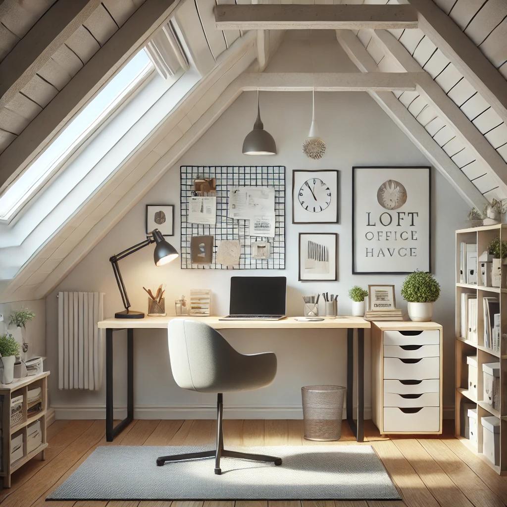 small loft conversion home office haven