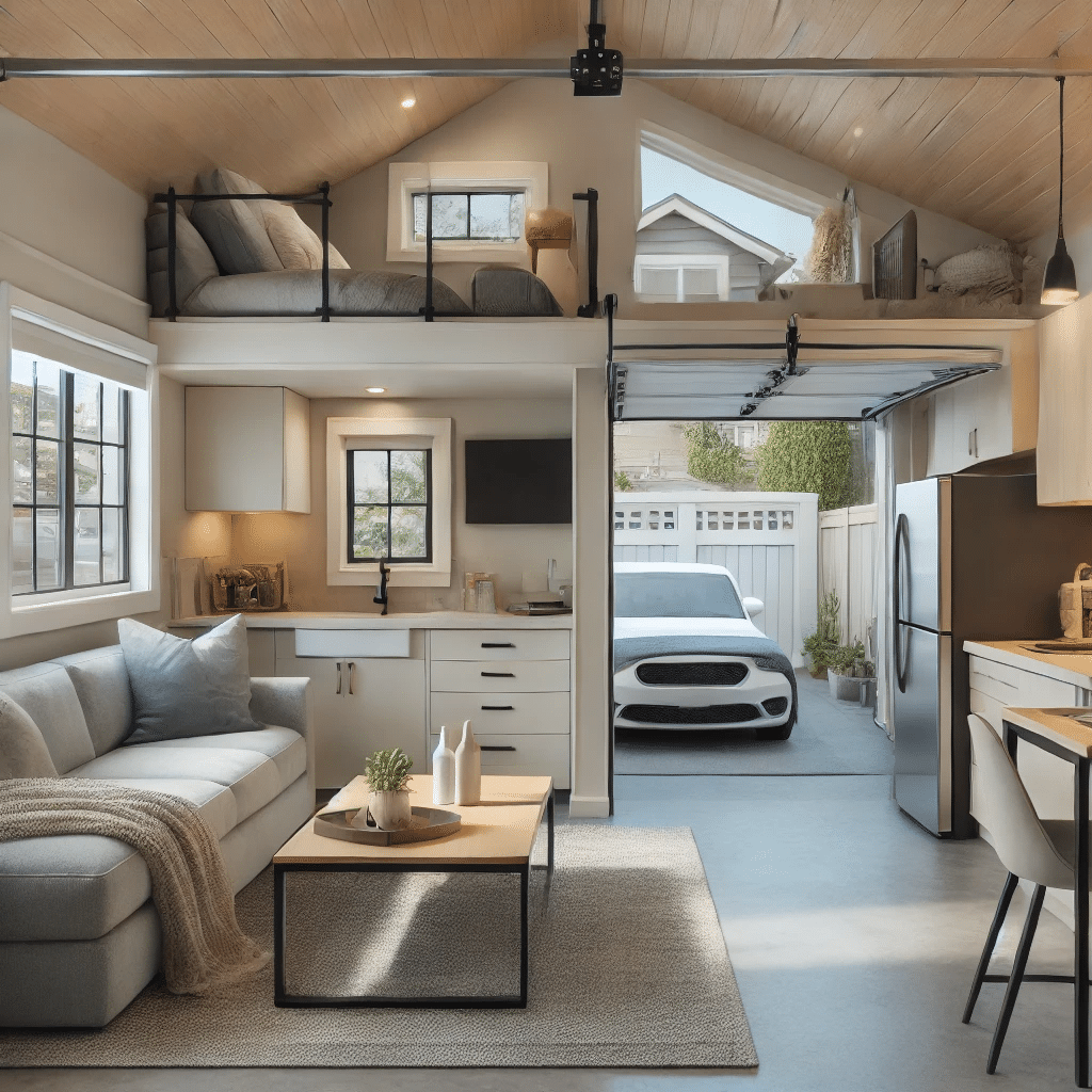 garage conversion into a cozy in-law suite